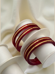 22k Gold Chip Chudi Bangles - Crafted for Daily Luxury & Timeless Elegance 4 Pcs