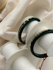 Exquisite Elegance: 22K Gold Fancy Teliya Lightweight Bangles (Set of 2)