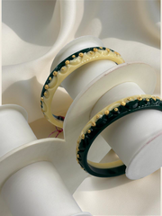 Exquisite Elegance: 22K Gold Fancy Teliya CNC Lightweight Bangles (Set of 2)