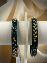 Exquisite Elegance: 22K Gold Fancy Teliya Lightweight Bangles (Set of 2)