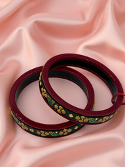 22k Gold Monogram Bangles – Artistry & Authenticity