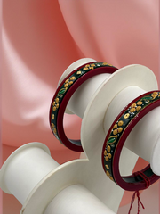 22k Gold Monogram Bangles – Artistry & Authenticity