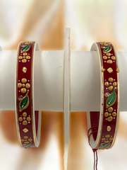 22k Gold Monogram Bangles – Artistry & Authenticity
