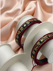 22k Gold Monogram Bangles – Artistry & Authenticity