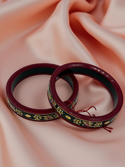 22k Gold Monogram Bangles – Artistry & Authenticity