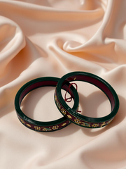 22k Gold Monogram Bangles – Artistry & Authenticity