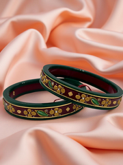 22k Gold Monogram Bangles – Artistry & Authenticity