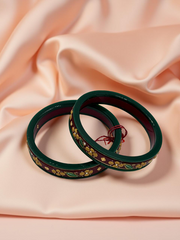 22k Gold Monogram Bangles – Artistry & Authenticity