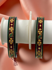 22k Gold Monogram Bangles – Artistry & Authenticity