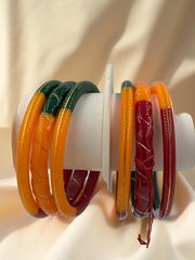 22k Lightweight Gold Bangle Variya Set