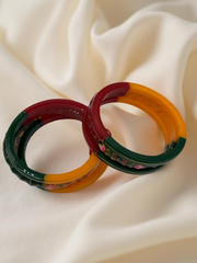 22k Lightweight Gold Bangle Variya Set