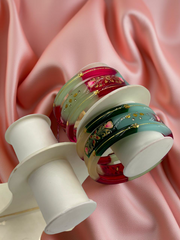 Exquisite 22k Gold Designer Bangle Set (6 Pcs)