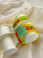 Exquisite 22k Gold Designer Bangle Set (6 Pcs)