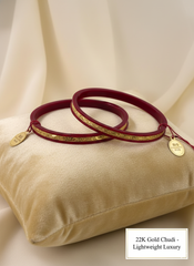 22k Gold Chip Chudi Bangles - Crafted for Daily Luxury & Timeless Elegance 4 Pcs