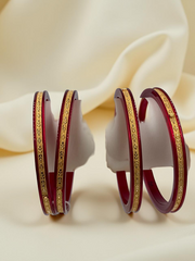 22k Gold Chip Chudi Bangles - Crafted for Daily Luxury & Timeless Elegance 4 Pcs