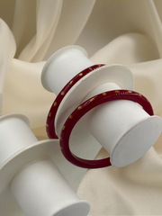 Exquisite Elegance: 22K Gold Fancy Teliya Lightweight Bangles (Set of 2)