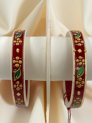 22k Gold Monogram Bangles – Artistry & Authenticity