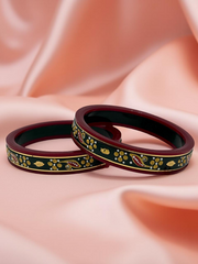 22k Gold Monogram Bangles – Artistry & Authenticity
