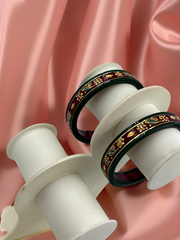 22k Gold Monogram Bangles – Artistry & Authenticity