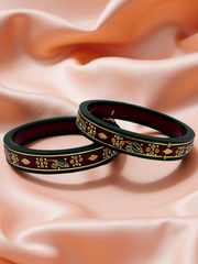 22k Gold Monogram Bangles – Artistry & Authenticity