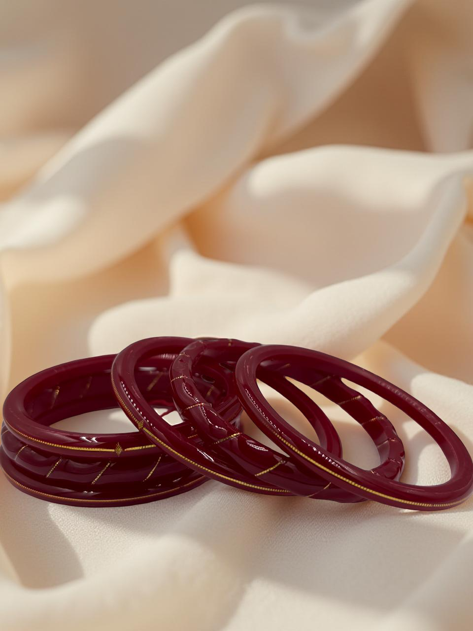 22k Lightweight Gold Bangle Variya Set