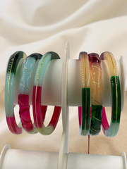 22k Lightweight Gold Bangle Variya Set