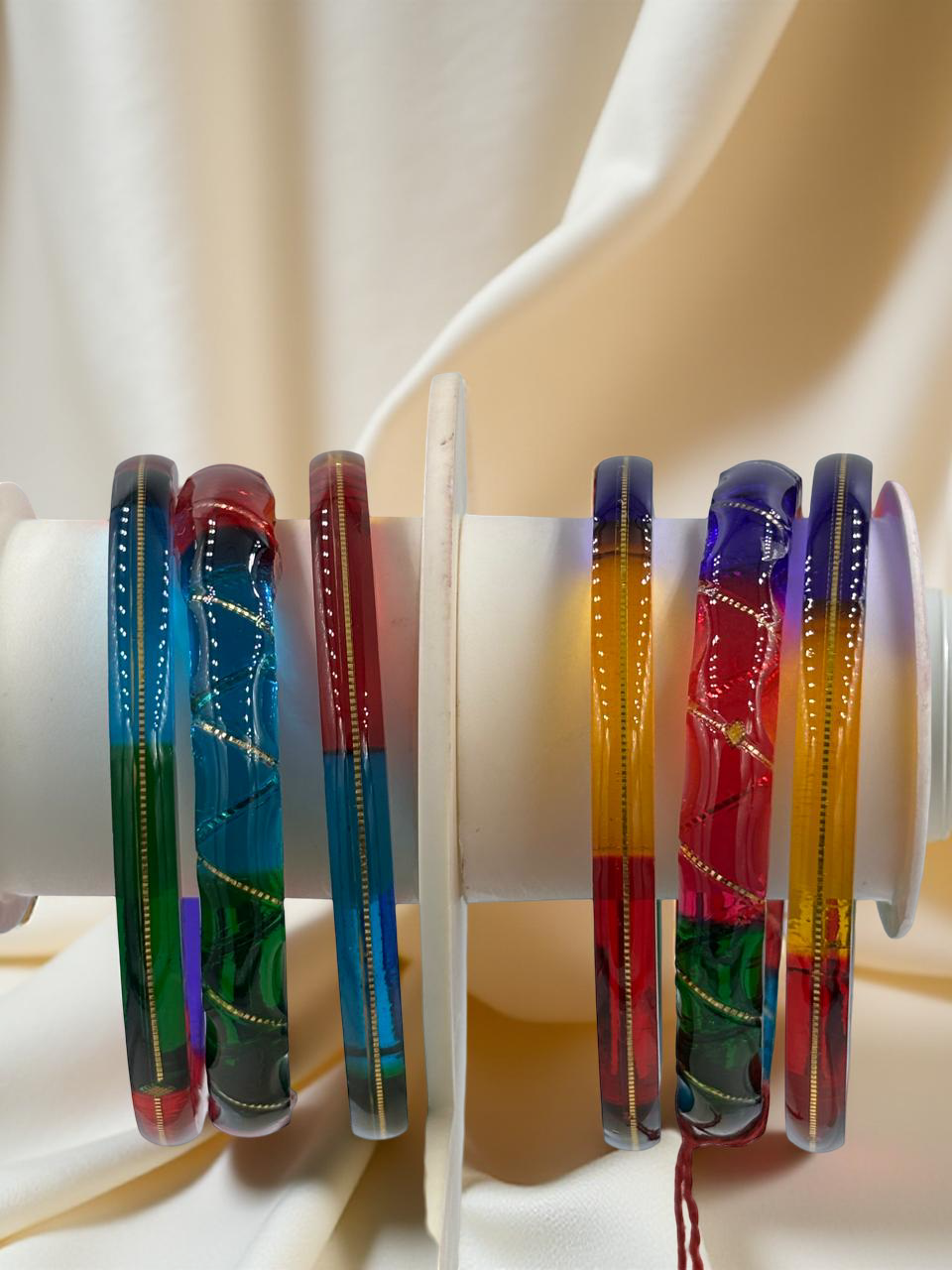 22k Lightweight Gold Bangle Variya Set