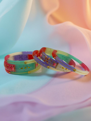 Exquisite 22k Gold Designer Bangle Set (6 Pcs)